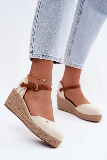 Espadrilles de color arena con plataforma 2