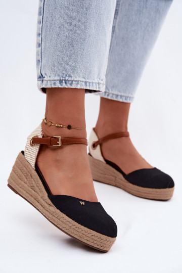 Espadrilles negras con plataforma