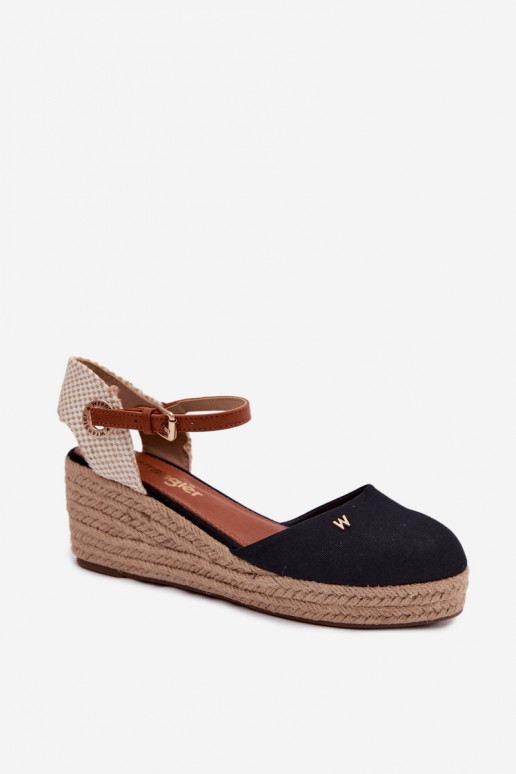 Espadrilles negras con plataforma