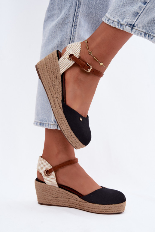 Espadrilles negras con plataforma