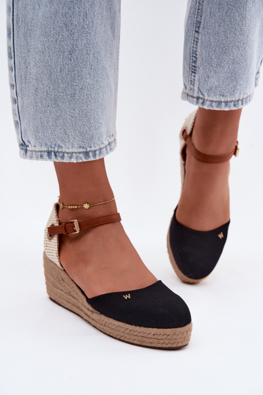 Espadrilles negras con plataforma