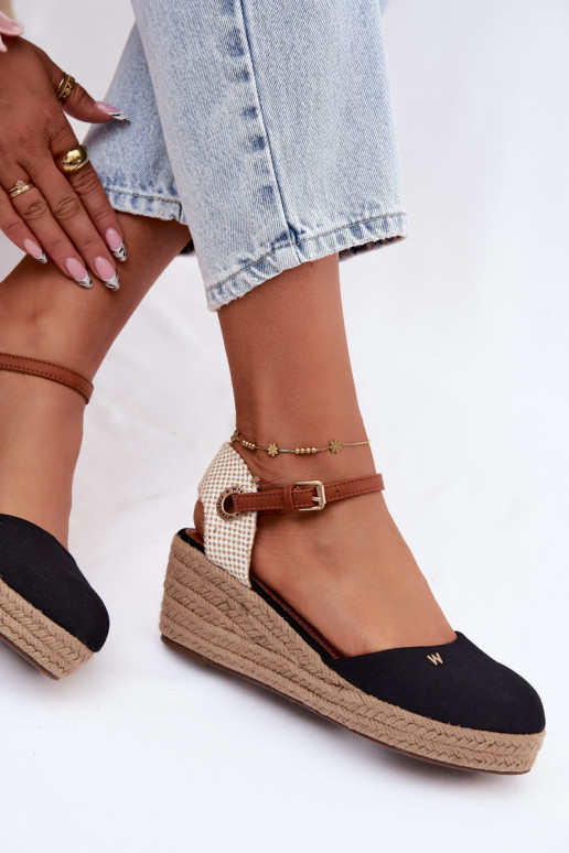Espadrilles negras con plataforma