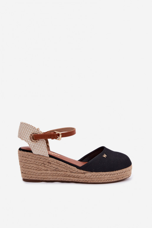Espadrilles negras con plataforma