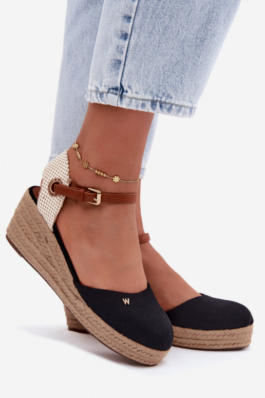 Espadrilles negras con plataforma