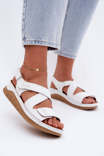 Sandalias blancas para mujer con plataforma 2