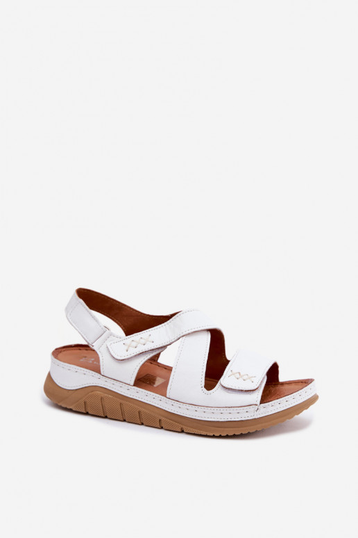Sandalias blancas para mujer con plataforma