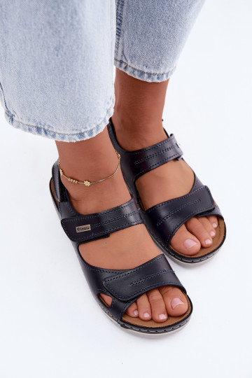 Sandalias azul oscuro para mujer Inblu