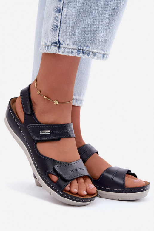 Sandalias azul oscuro para mujer Inblu