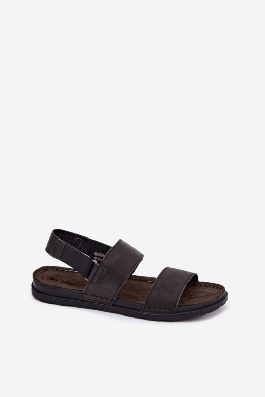 Sandalias negras para hombre INBLU