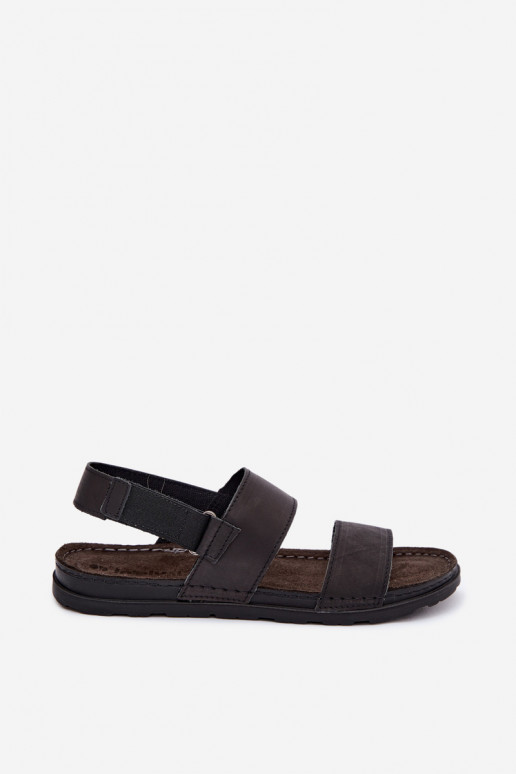 Sandalias negras para hombre INBLU