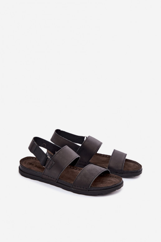 Sandalias negras para hombre INBLU