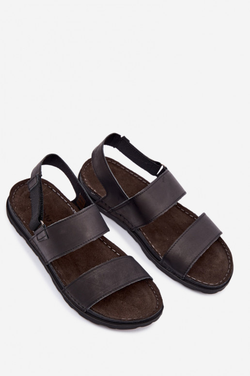 Sandalias negras para hombre INBLU