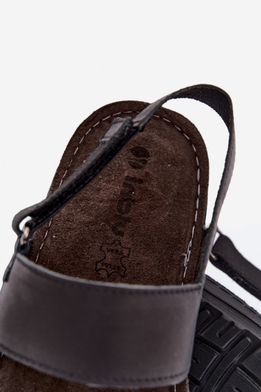Sandalias negras para hombre INBLU
