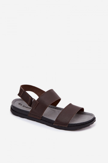 Sandalias marrones oscuras para hombre INBLU
