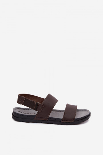 Sandalias marrones oscuras para hombre INBLU 2
