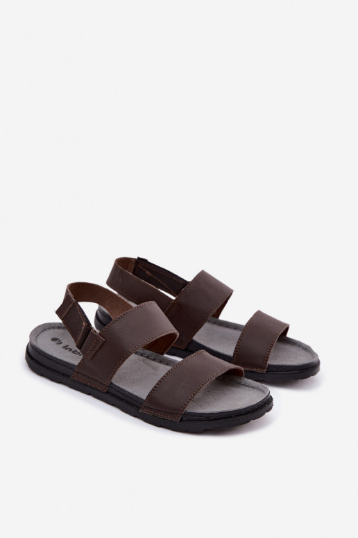 Sandalias marrones oscuras para hombre INBLU
