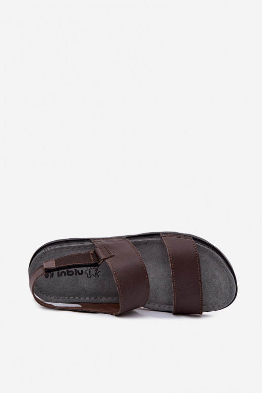 Sandalias marrones oscuras para hombre INBLU