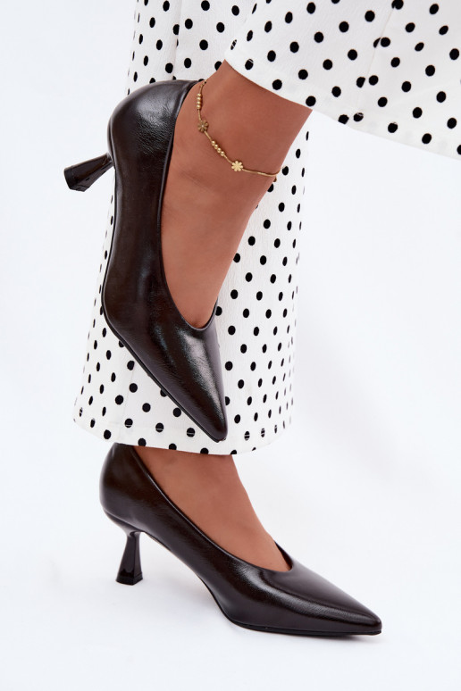Zapatos de punta con tacones CzekoladoĮe Silenta