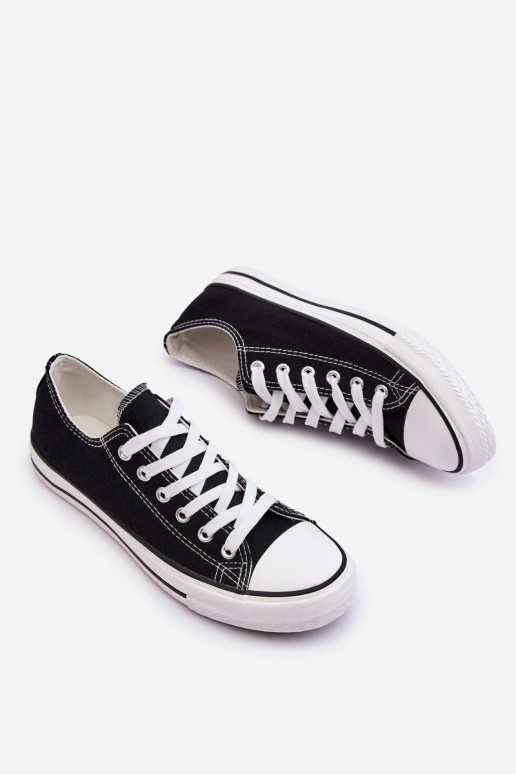 Zapatillas clásicas bajas para mujer en negro Vegas