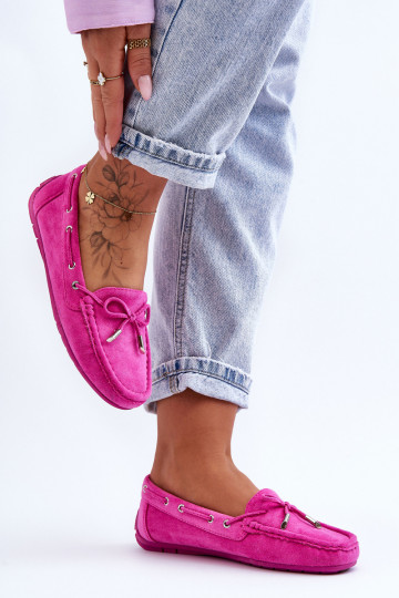 Mocasines elegantes rosas de ante Si Passione 2