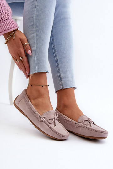 Mocasines elegantes morados de ante Si Passione 2