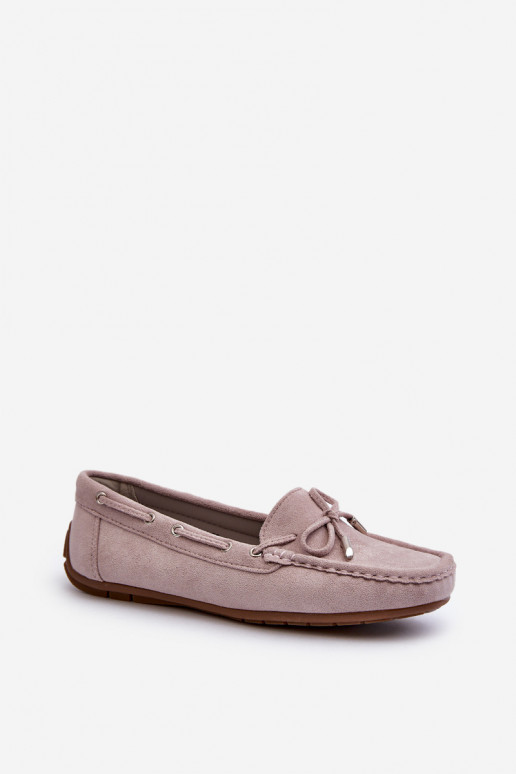 Mocasines elegantes morados de ante Si Passione
