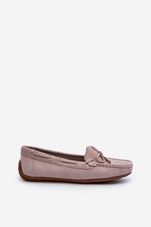 Mocasines elegantes morados de ante Si Passione