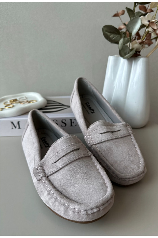 Mocasines elegantes morados de ante Lenvie