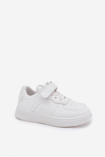 Zapatillas blancas para niños de cuero sintético Liora 2