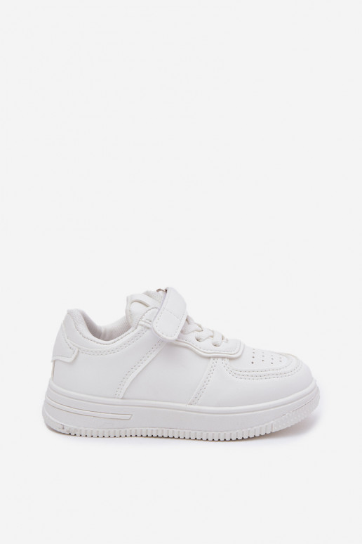 Zapatillas blancas para niños de cuero sintético Liora
