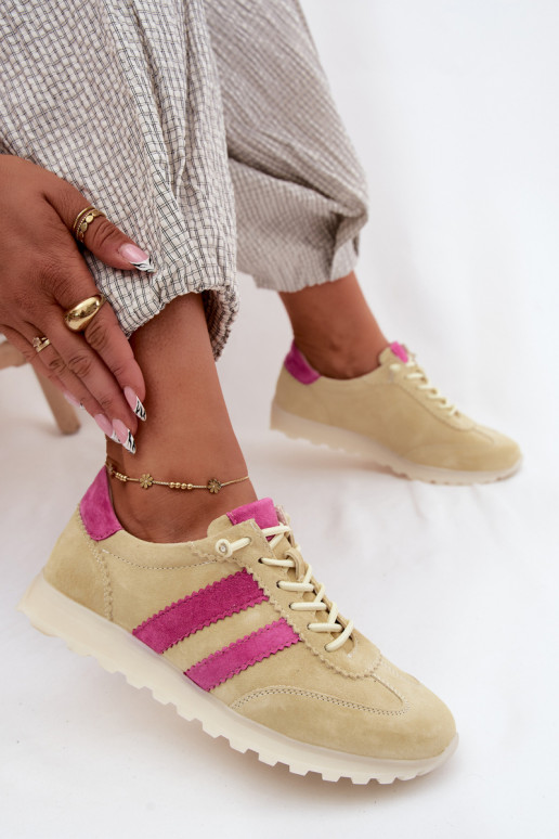Zapatillas de ante amarillas Cuddla