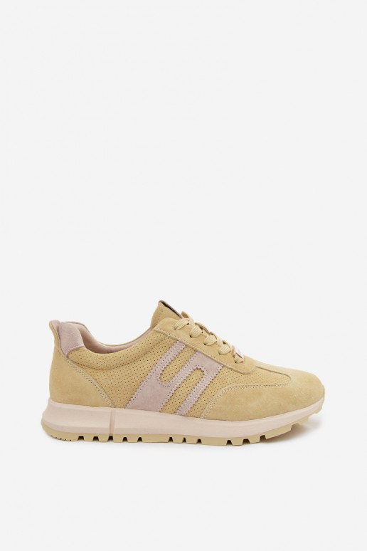 Zapatillas amarillas para mujer Lovey de ante sintético