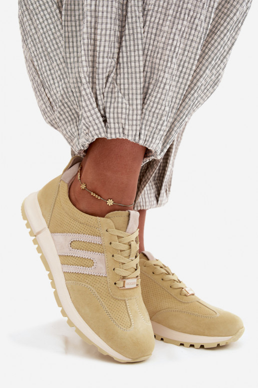 Zapatillas amarillas para mujer Lovey de ante sintético