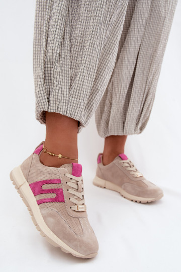 zapatillas Zapatillas modelo zapatos.Activadoturalnego de gamuzau Femenino beige Lovey 2