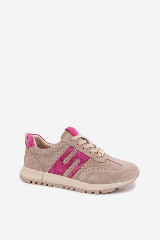 zapatillas Zapatillas modelo zapatos.Activadoturalnego de gamuzau Femenino beige Lovey