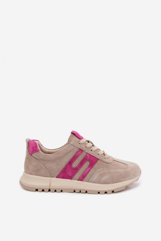 zapatillas Zapatillas modelo zapatos.Activadoturalnego de gamuzau Femenino beige Lovey