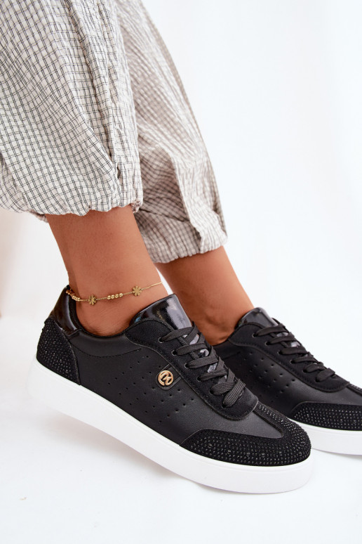 Zapatillas modelo zapatos. Femenino Con decoración de color negro Soothe