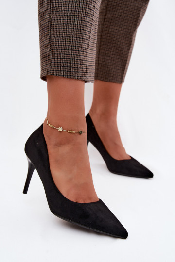 Zapatos de tacón negros de ante sintético Tropessa 2