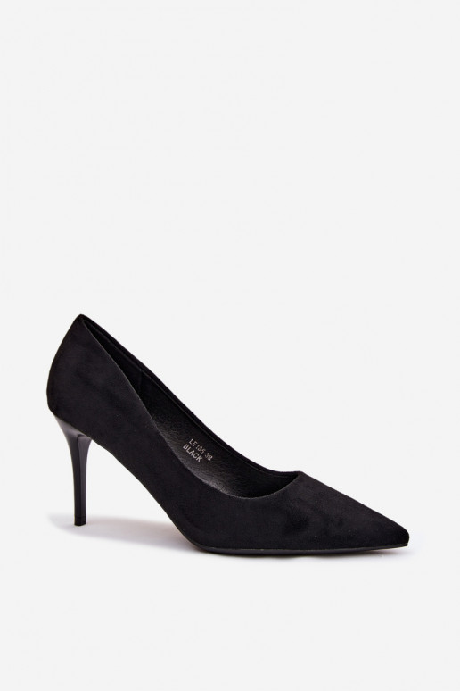 Zapatos de tacón negros de ante sintético Tropessa