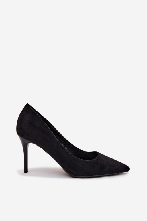 Zapatos de tacón negros de ante sintético Tropessa