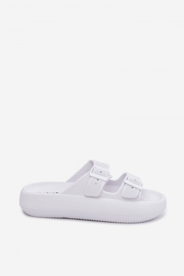 Zapatillas de mujer con espuma y tiras blancas Sharmen 2