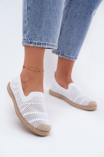 Espadrilles blancas caladas Candessa 2