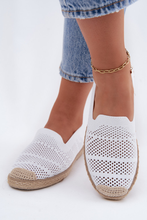 Espadrilles blancas caladas Candessa