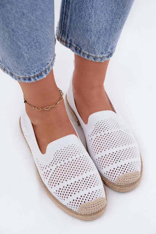 Espadrilles blancas caladas Candessa