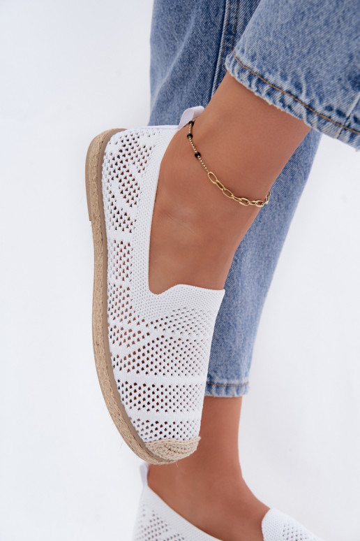 Espadrilles blancas caladas Candessa