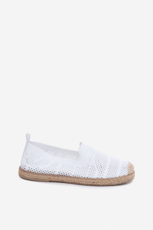 Espadrilles blancas caladas Candessa