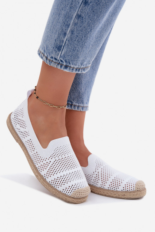 Espadrilles blancas caladas Candessa