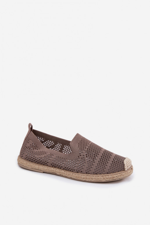 Espadrilles color caqui caladas Candessa