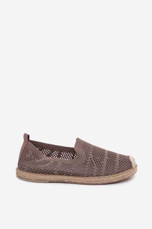 Espadrilles color caqui caladas Candessa