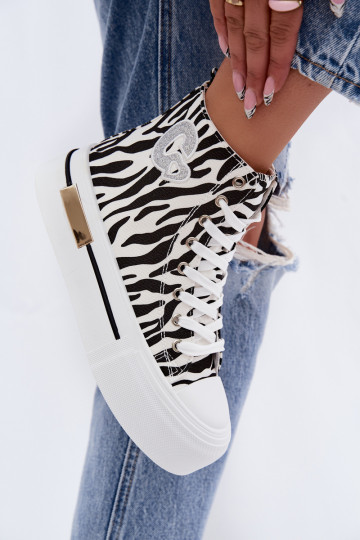 Zapatos informales con plataforma Zebra Meloria